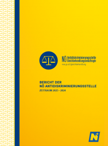 Tätigkeitsbericht der NÖ Antidiskriminierungsstelle 2023-2024 Broschüre