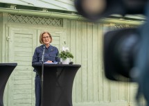 Landeshauptfrau Johanna Mikl-Leitner bei der Gedenkrede.