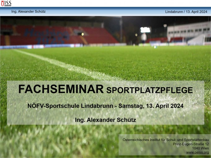 Fachseminar Sportplatzpflege 2024