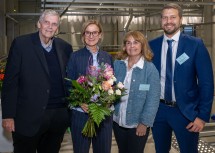 Landeshauptfrau Johanna Mikl-Leitner gratulierte Robert, Birgitt und Benedikt Hammerl.